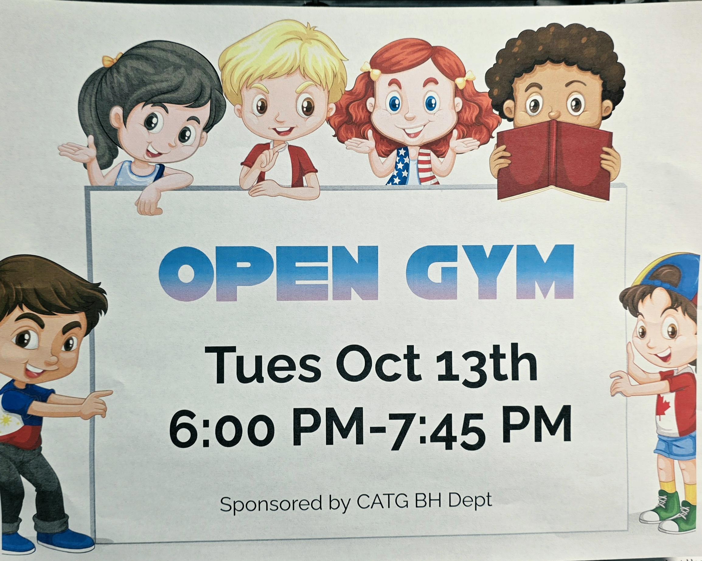 Join us for Open Gym at Vashrąįį K'ǫǫ (Arctic Village) on Tuesday, October 13, 2026, from 6:00 PM to 7:45 PM at the Arctic Village School. 