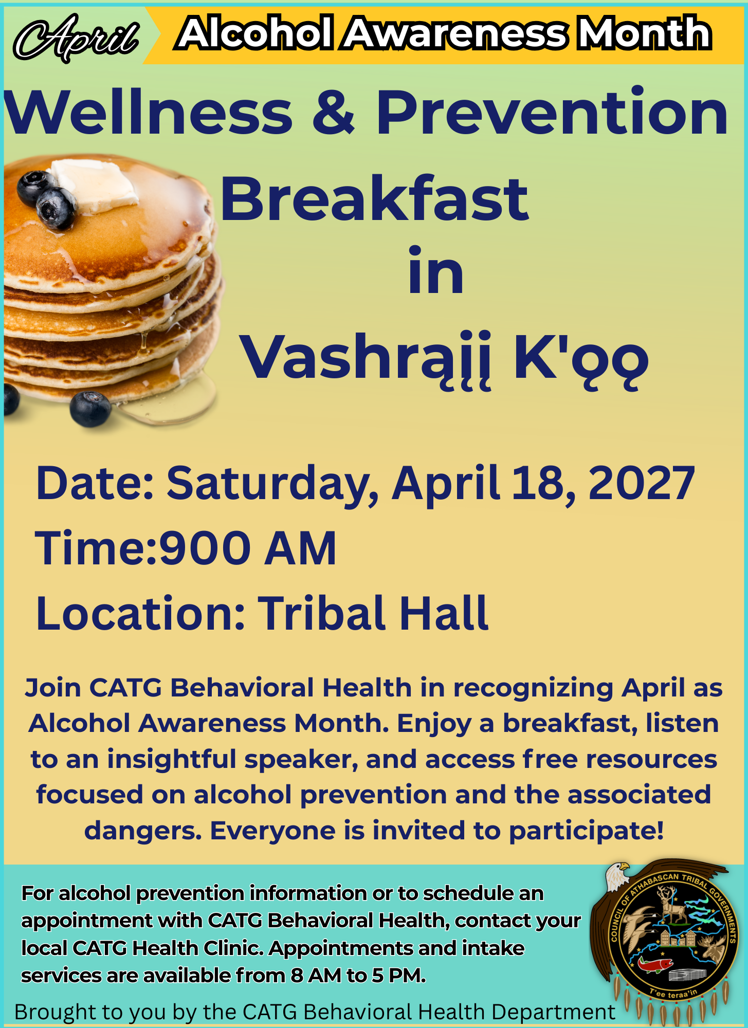 Wellness & Prevention Breakfast in Vashrąįį K'ǫǫ