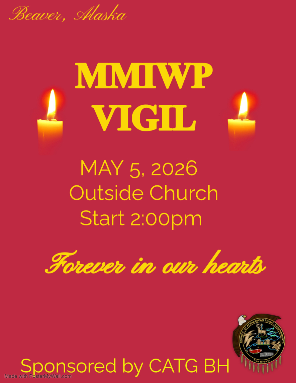 Join us in Beaver today for a Candlelight Vigil 