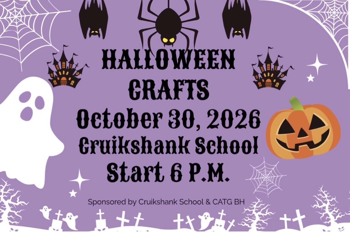 Join us for a Halloween crafts event here in Beaver • October 30, 2026, at 6 PM at Cruikshank School. 