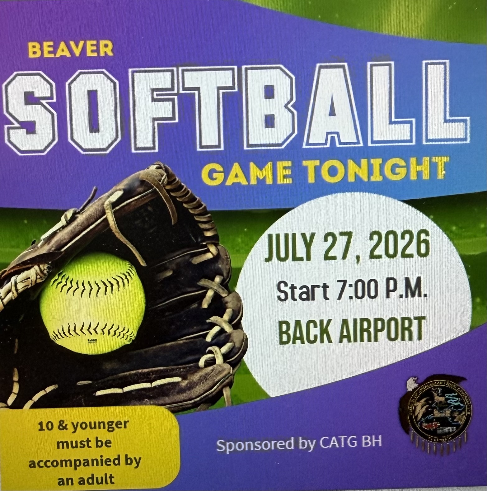 Join us for the Community Softball Game in Beaver 