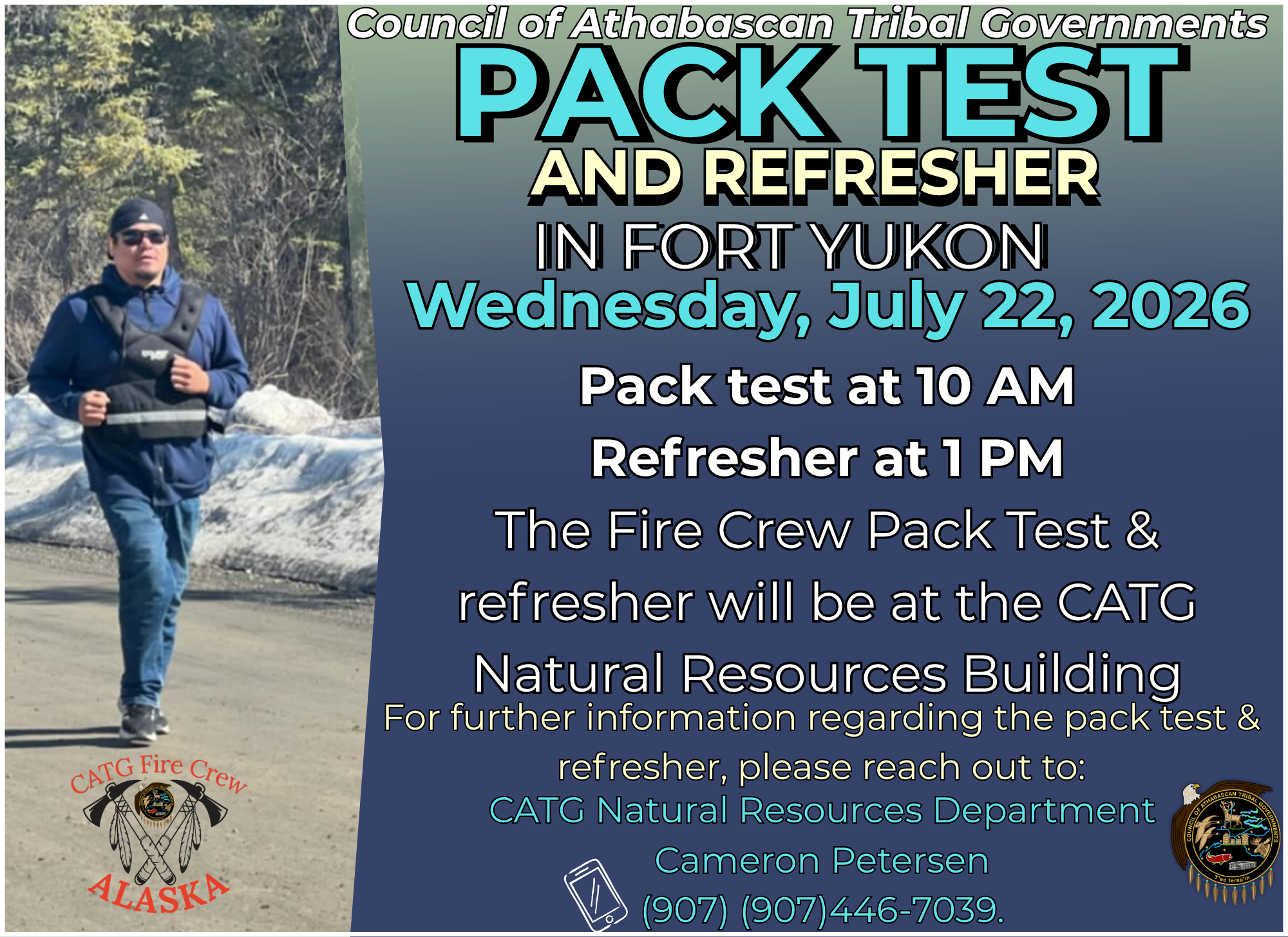 Pack test & refresher in Gwichyaa Zhee (Fort Yukon)