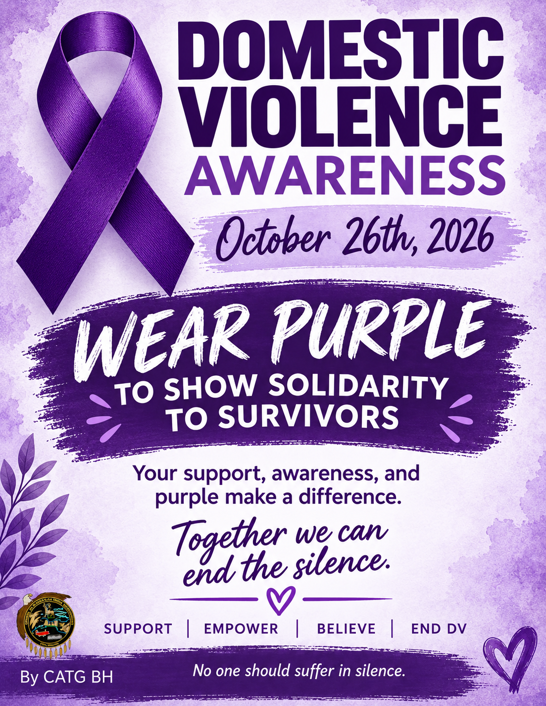 Domestic Violence Awareness in Vįįhtąįį (Venetie) • October 26, 2026 