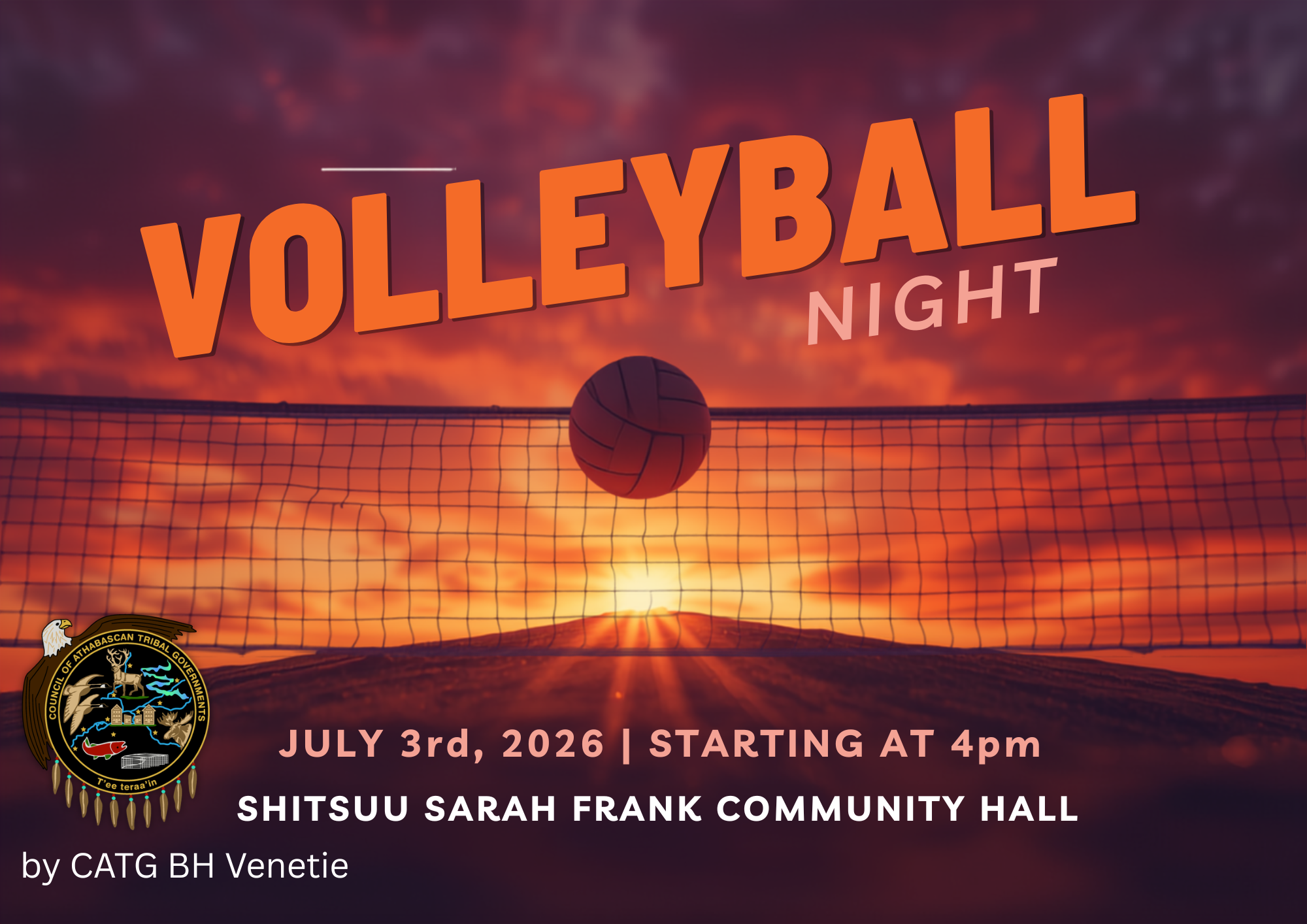 Volleyball Night in Vįįhtąįį (Venetie)