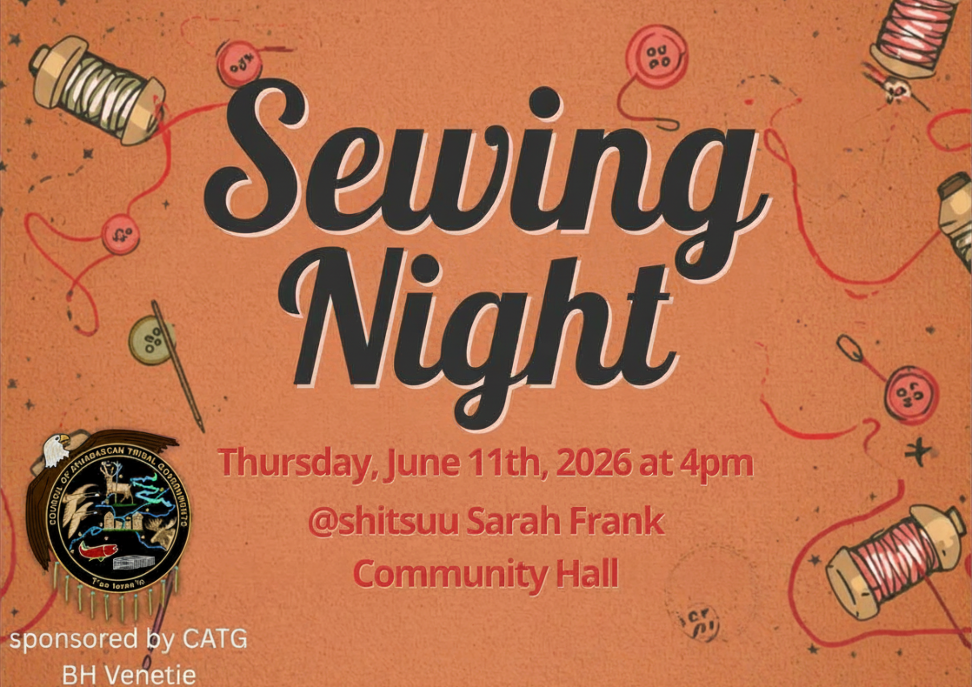 Community Outreach Event in Venetie - Sewing Night