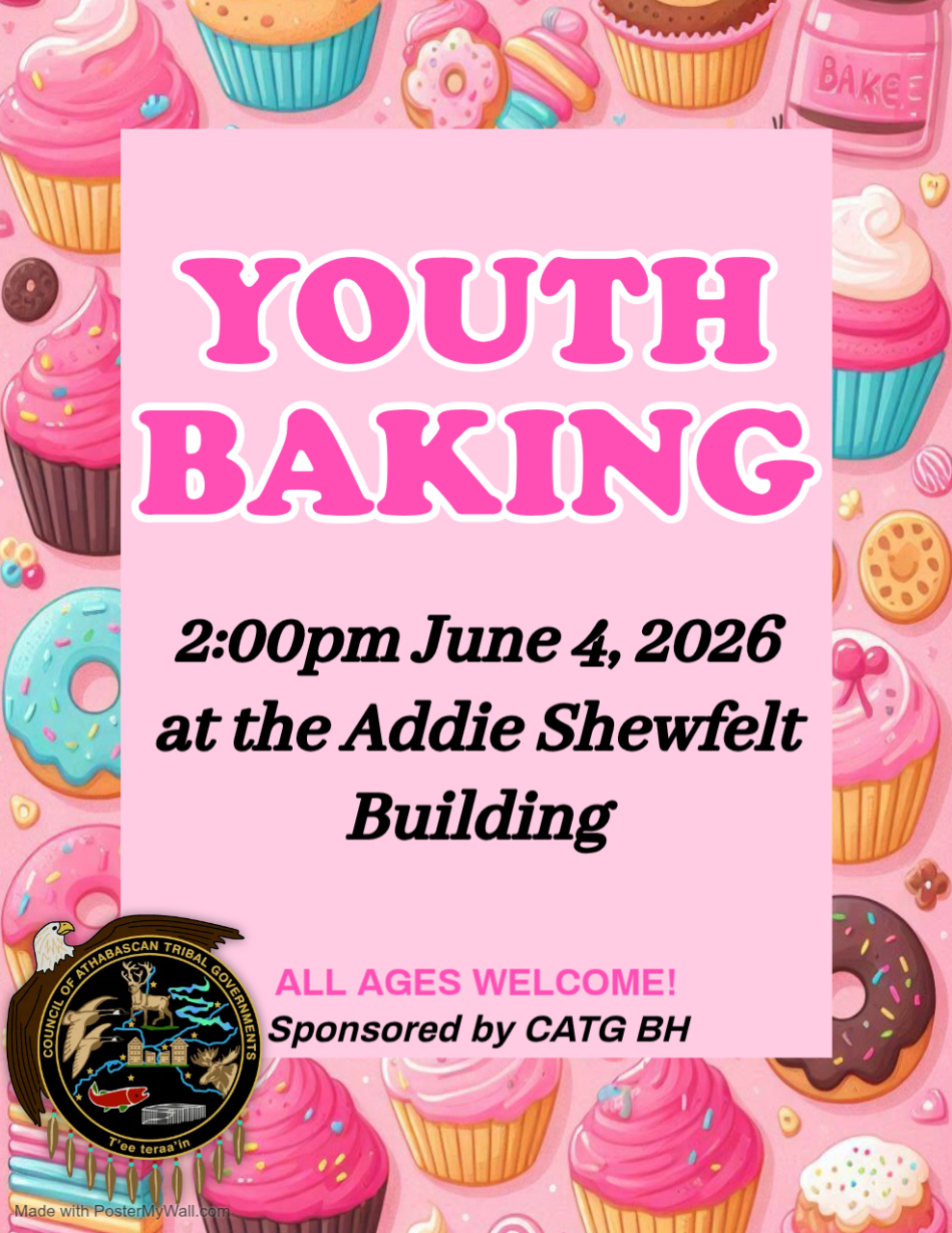 Community Outreach Event in Fort Yukon - Youth Baking 